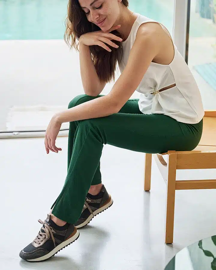 Sneakers Lycra Cuir Femme Tendance | Ysma | Adige Chaussures