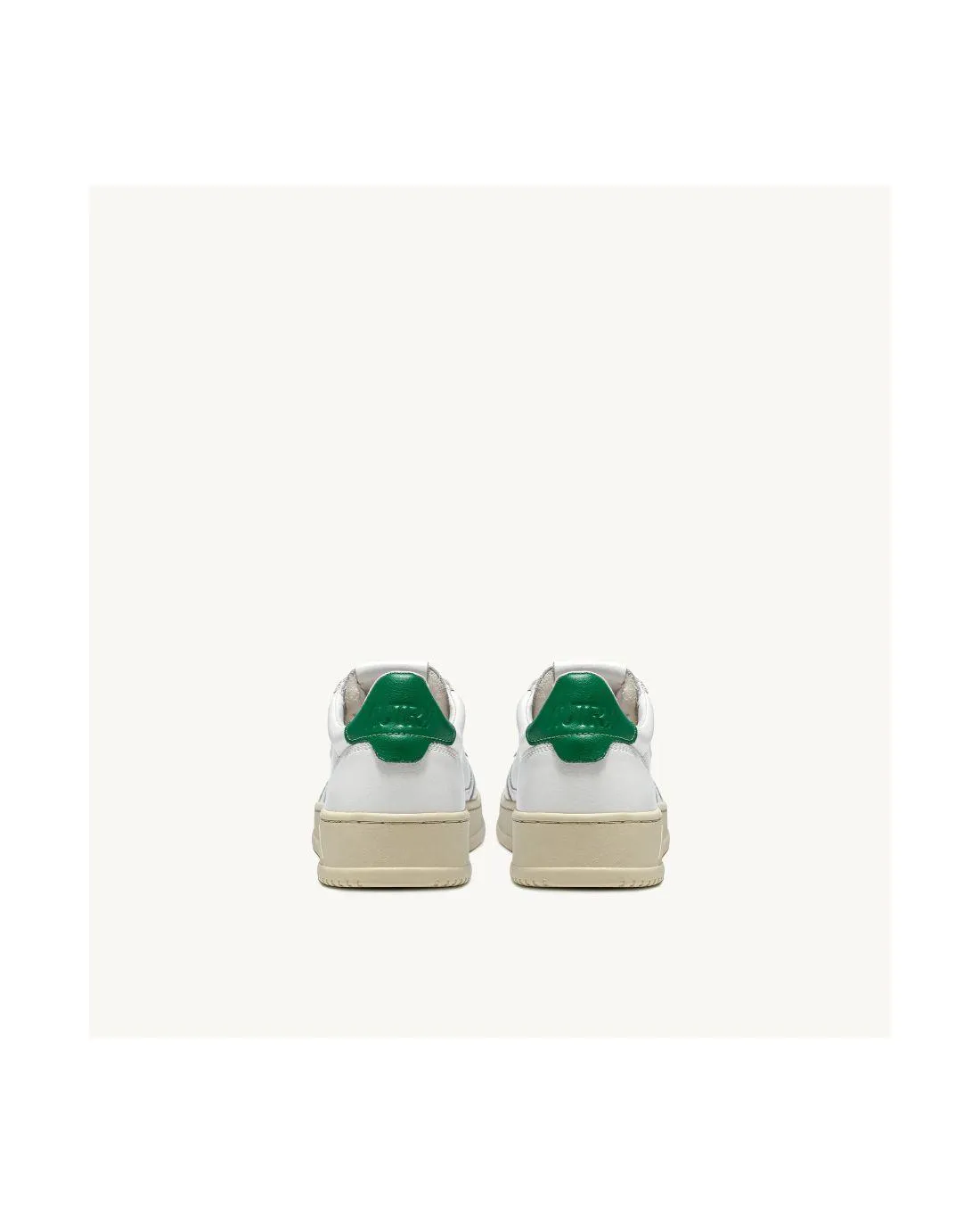 SNEAKERS MEDALIST LOW MAN CUIR BLANC ET VERT - Autry  | Chez Maman Rouen