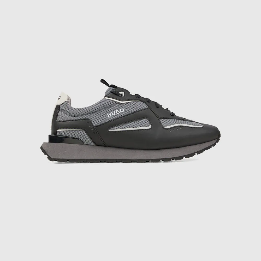 Sneakers à lacets tricolores
