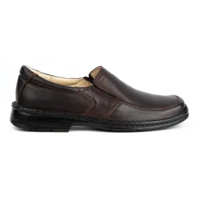 WASAK Chaussures à enfiler en cuir pour hommes 0114W marron brun