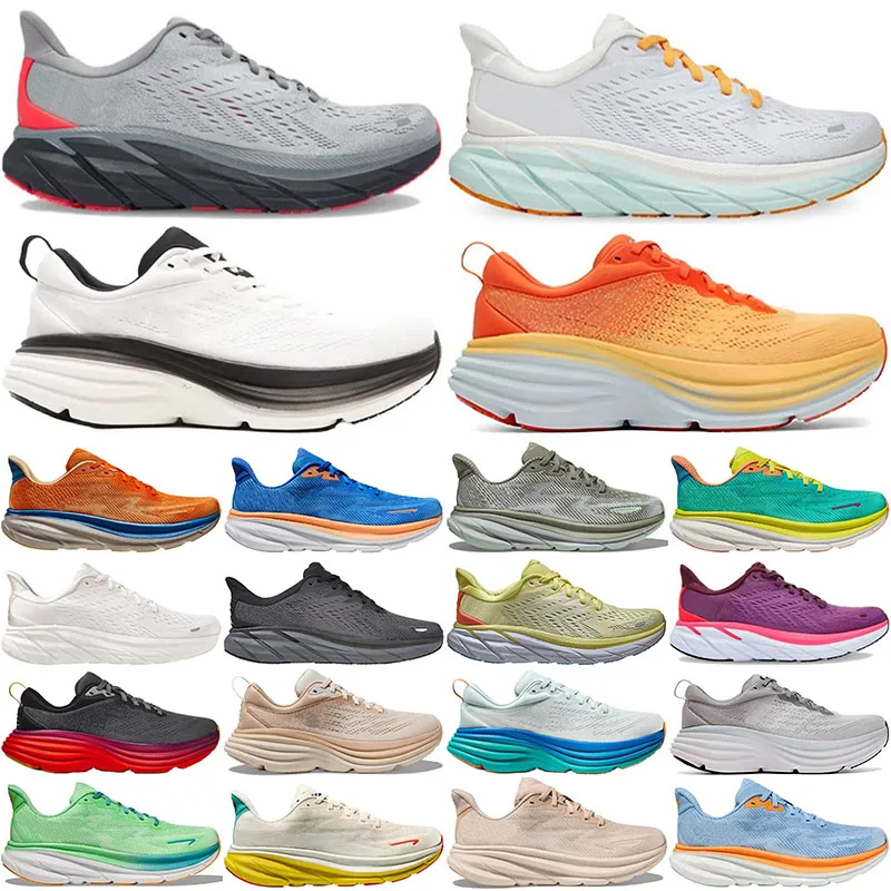 ✨ 5 Estrellas Clifton Sneakers Designer Chaussures De Course Hommes Femmes Bondi 8 9 Sneaker One Womens Challenger 7 Anthracite 